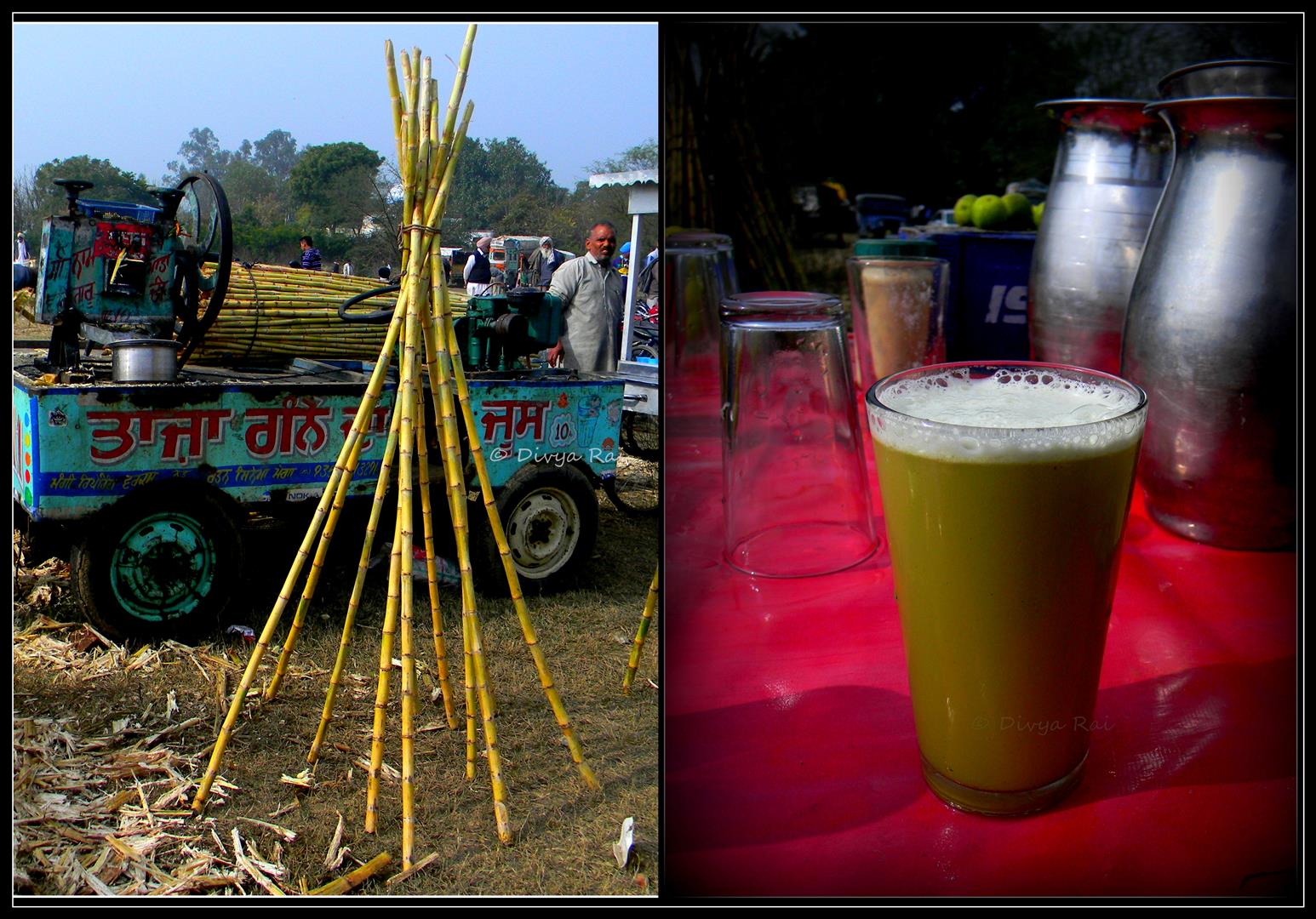 Sugarcan juice stalls