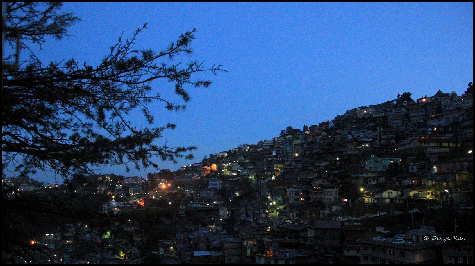 Shimla at the blue hour