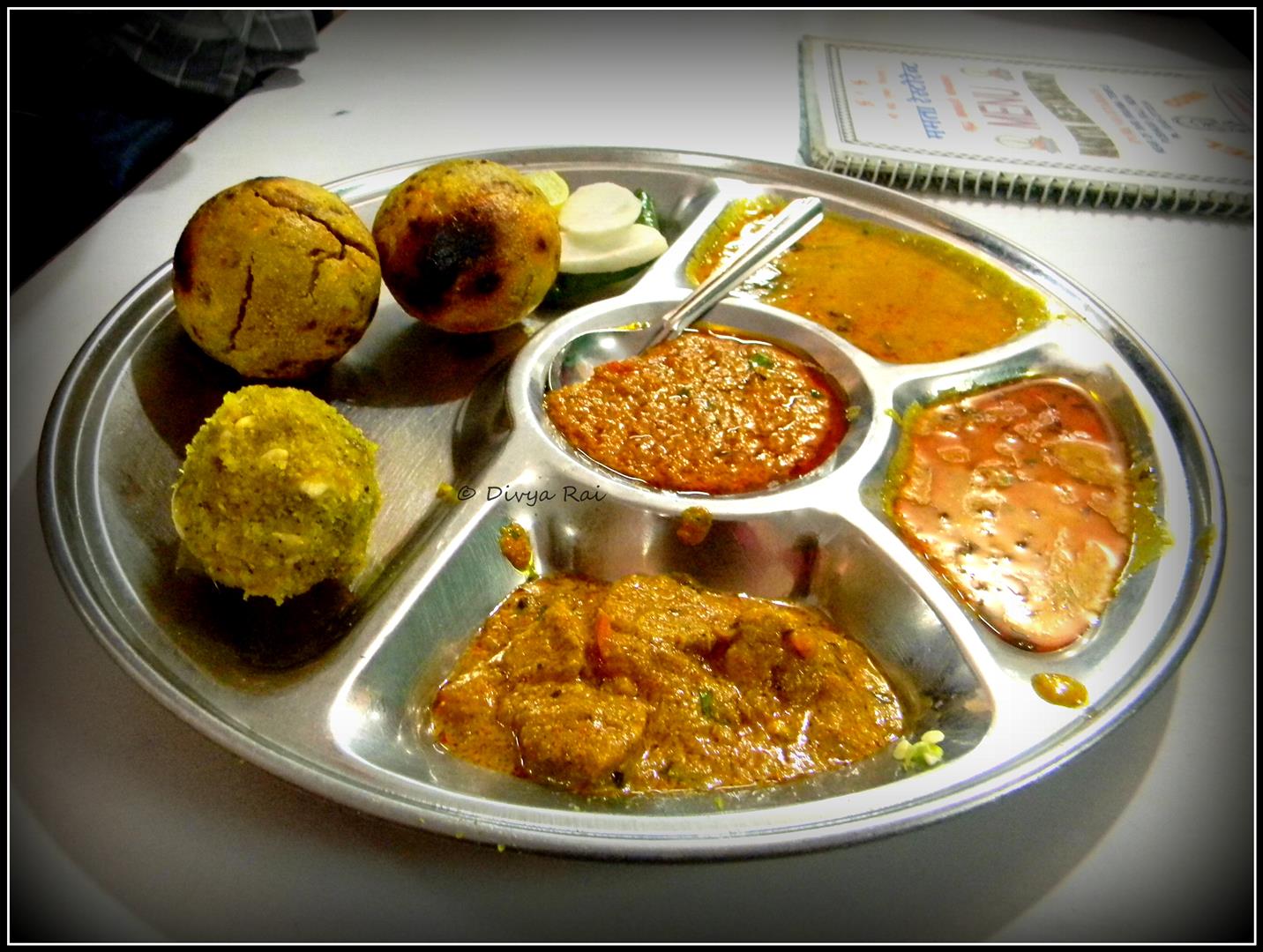 rajasthani thali in Pushkar