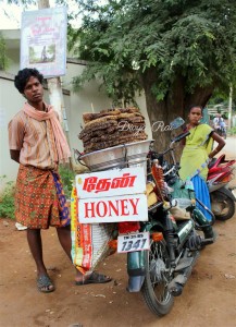 Honey Seller in Auroville