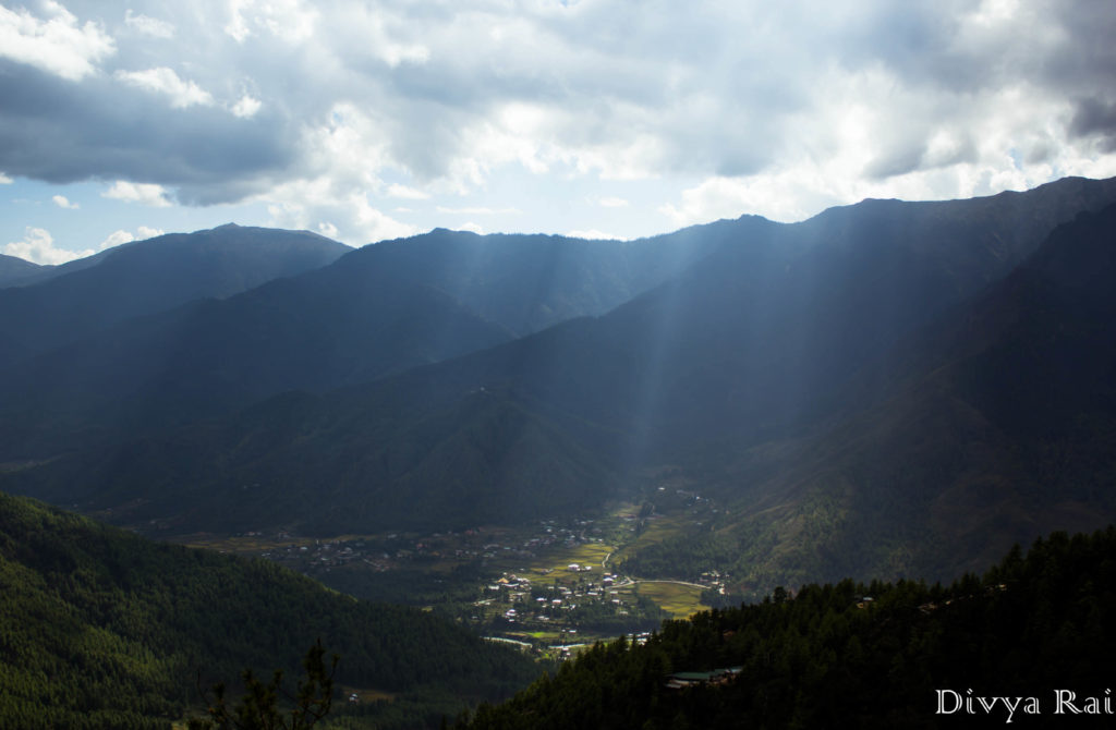 View of Paro from Tiger's Nest