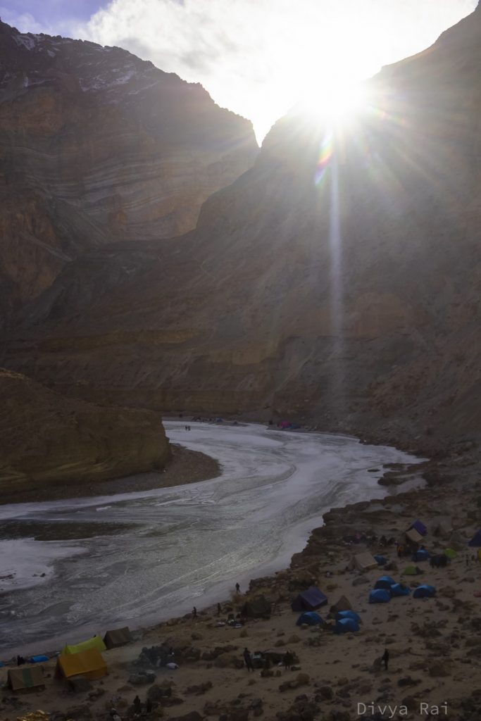 Sunset atChadar Trek